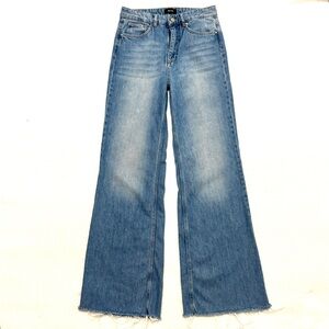 ME+EM Light Blue Flare & Wide Leg Jeans